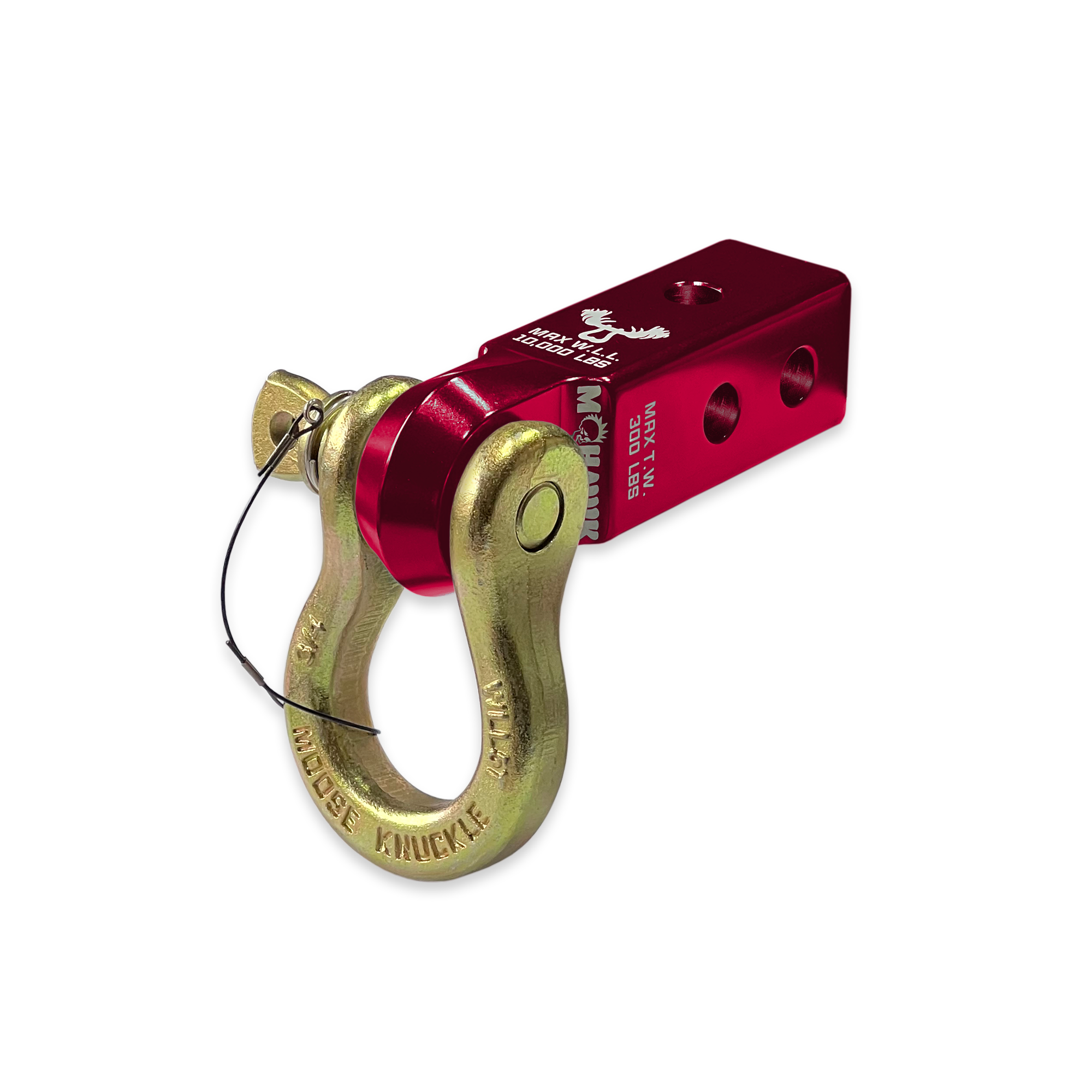 B'oh 3/4 Pin Shackle & 2.0 Receiver (Red Rum and Brass Knuckle Combo)