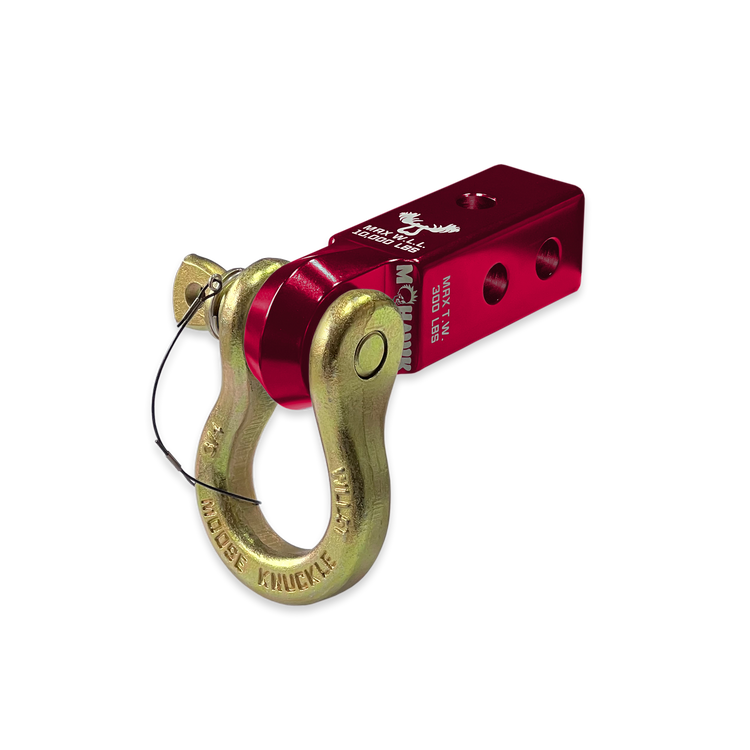 B'oh 3/4 Pin Shackle & 2.0 Receiver (Red Rum and Brass Knuckle Combo)