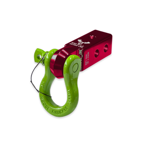 B'oh 3/4 Pin Shackle & 2.0 Receiver (Red Rum and Sublime Green Combo)