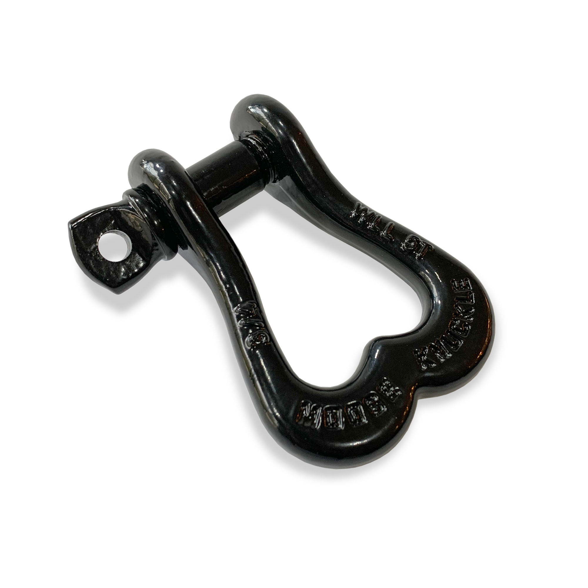 Moose Knuckle XL Black Hole Bow D-Ring 3/4" Shackle for Off-Road Closed Loop 4x4 and SxS Vehicle Recovery