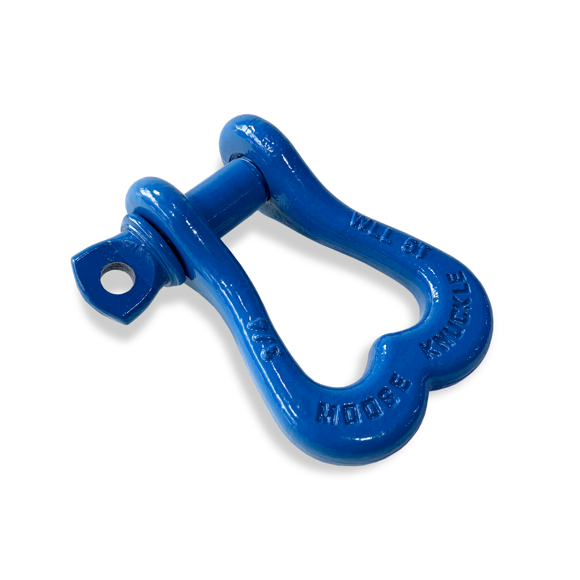 Moose Knuckle XL Blue Balls Bow D-Ring 3/4" Shackle for Off-Road Closed Loop 4x4 and SxS Vehicle Recovery