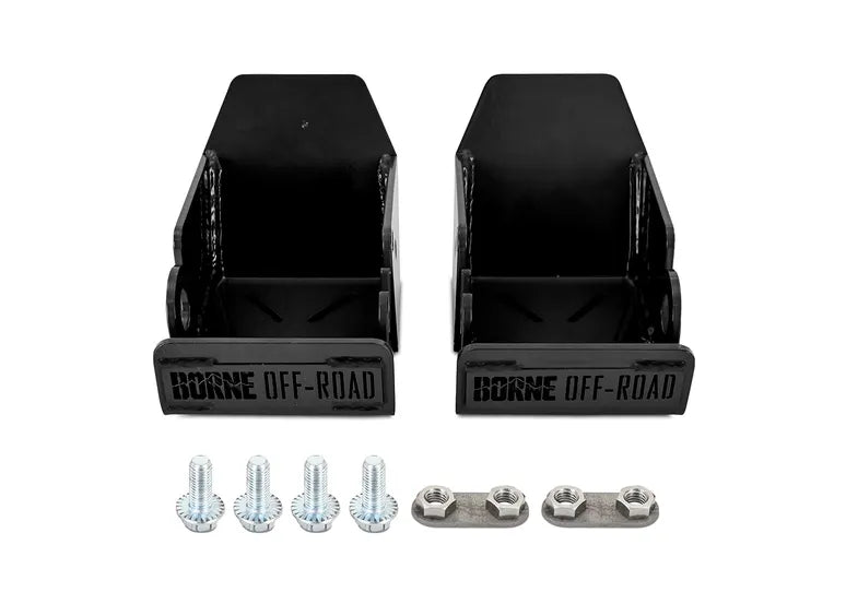 Borne Off-Road Rear Shock Skid Plates for 2021-Present Ford Bronco