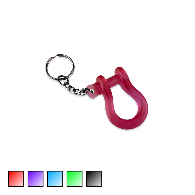 B'oh Shackle Screw Pin Key Chain in Red