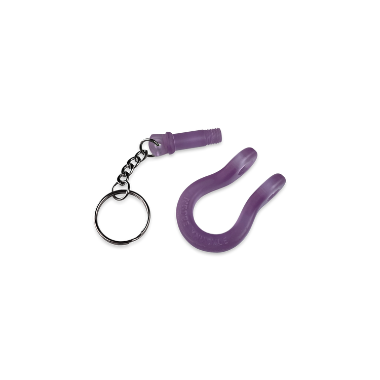 B'oh Shackle Screw Pin Key Chain in Purple Nurple Pin and Body