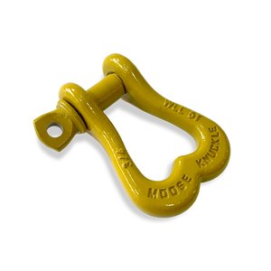 Moose Knuckle XL Detonator Yellow Bow D-Ring 3/4" Shackle for Off-Road Closed Loop 4x4 and SxS Vehicle Recovery