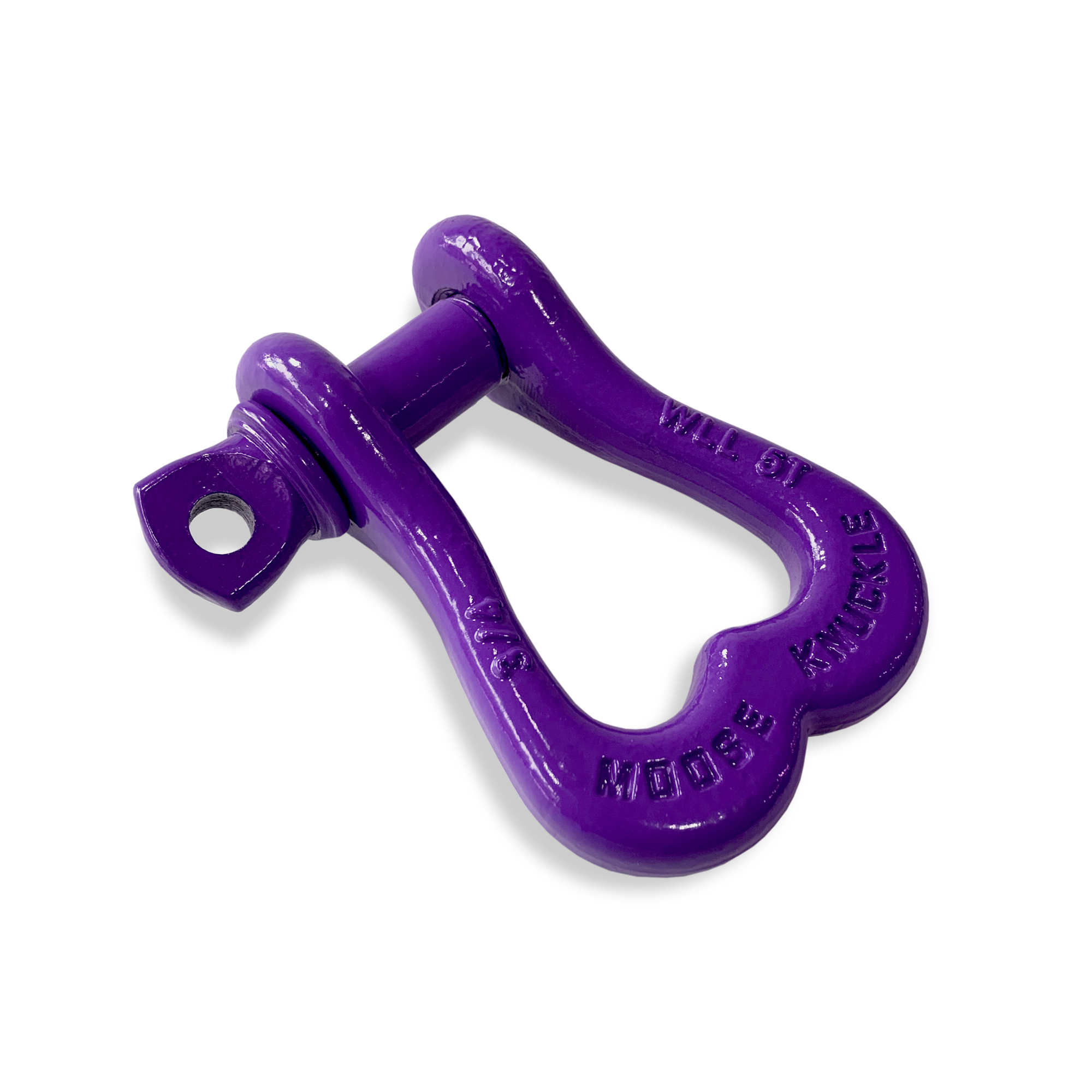 Moose Knuckle XL Grape Escape Purple Bow D-Ring 3/4" Shackle for Off-Road Closed Loop 4x4 and SxS Vehicle Recovery