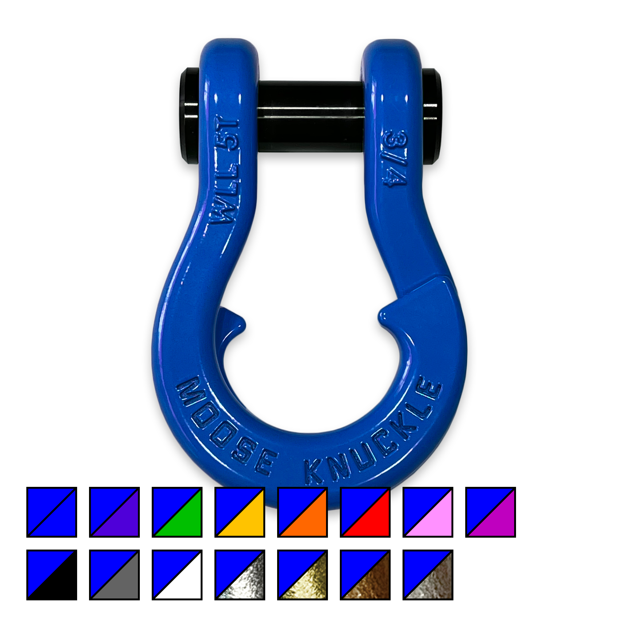 Jowl Recovery Split Shackle 3/4 in Blue Balls