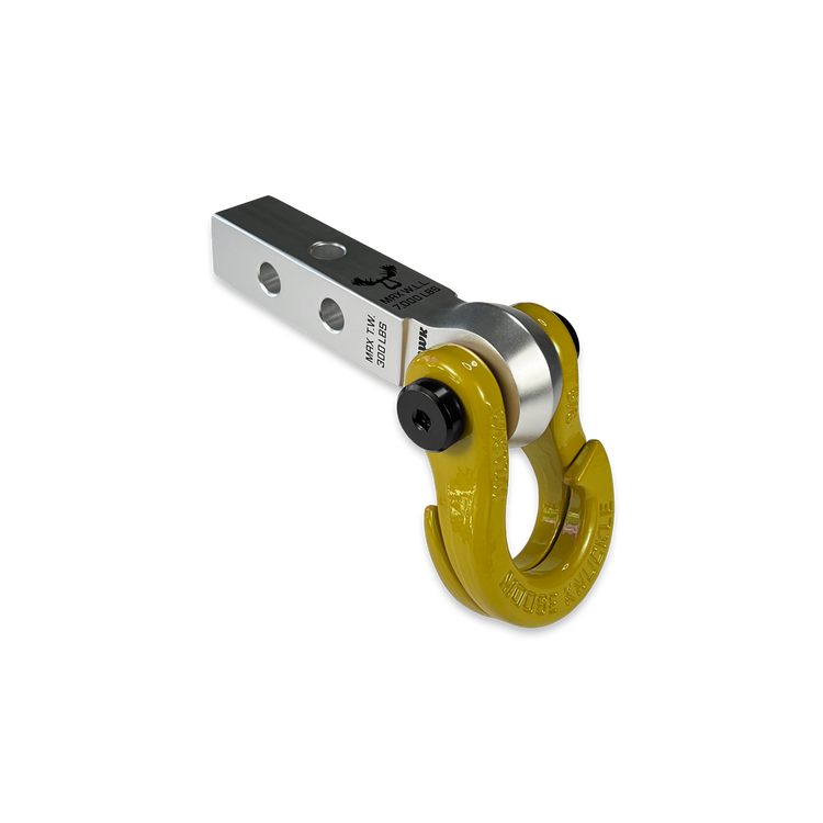 Jowl 5/8 Split Shackle & 1.25 Receiver (Atomic Silver and Detonator Yellow)