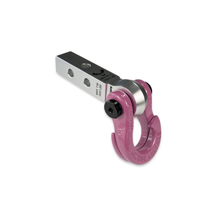 Jowl 5/8 Split Shackle & 1.25 Receiver (Atomic Silver and Pretty Pink)