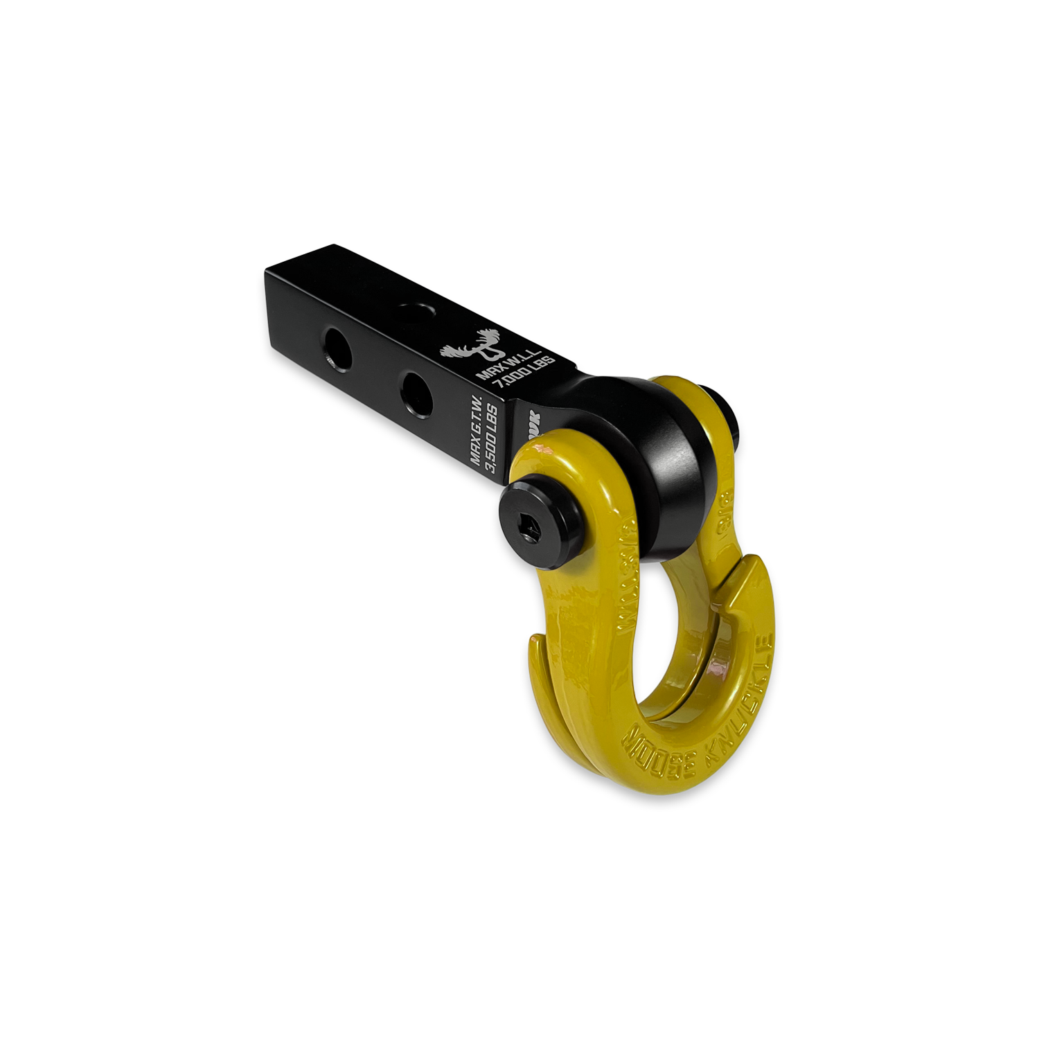 Jowl 5/8 Split Shackle & 1.25 Receiver (Black Lung and Detonator Yellow)