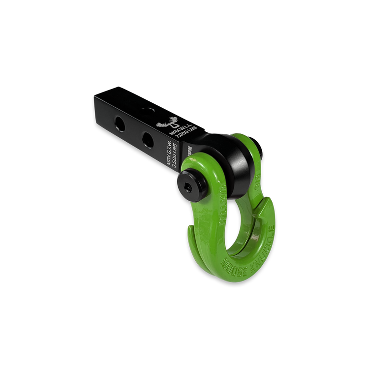 Jowl 5/8 Split Shackle & 1.25 Receiver (Black Lung and Sublime Green)