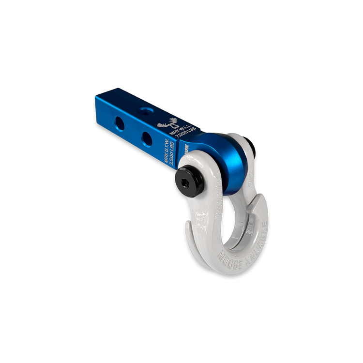 Jowl 5/8 Split Shackle & 1.25 Receiver (Blue Pill and Pure White)