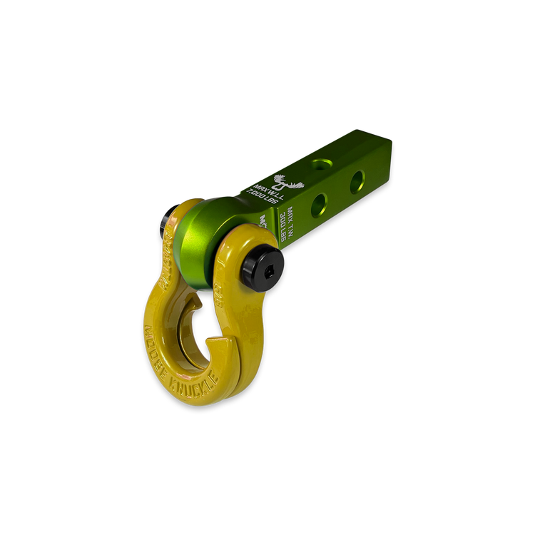 Jowl 5/8 Split Shackle & 1.25 Receiver (Bean Green and Detonator Yellow)