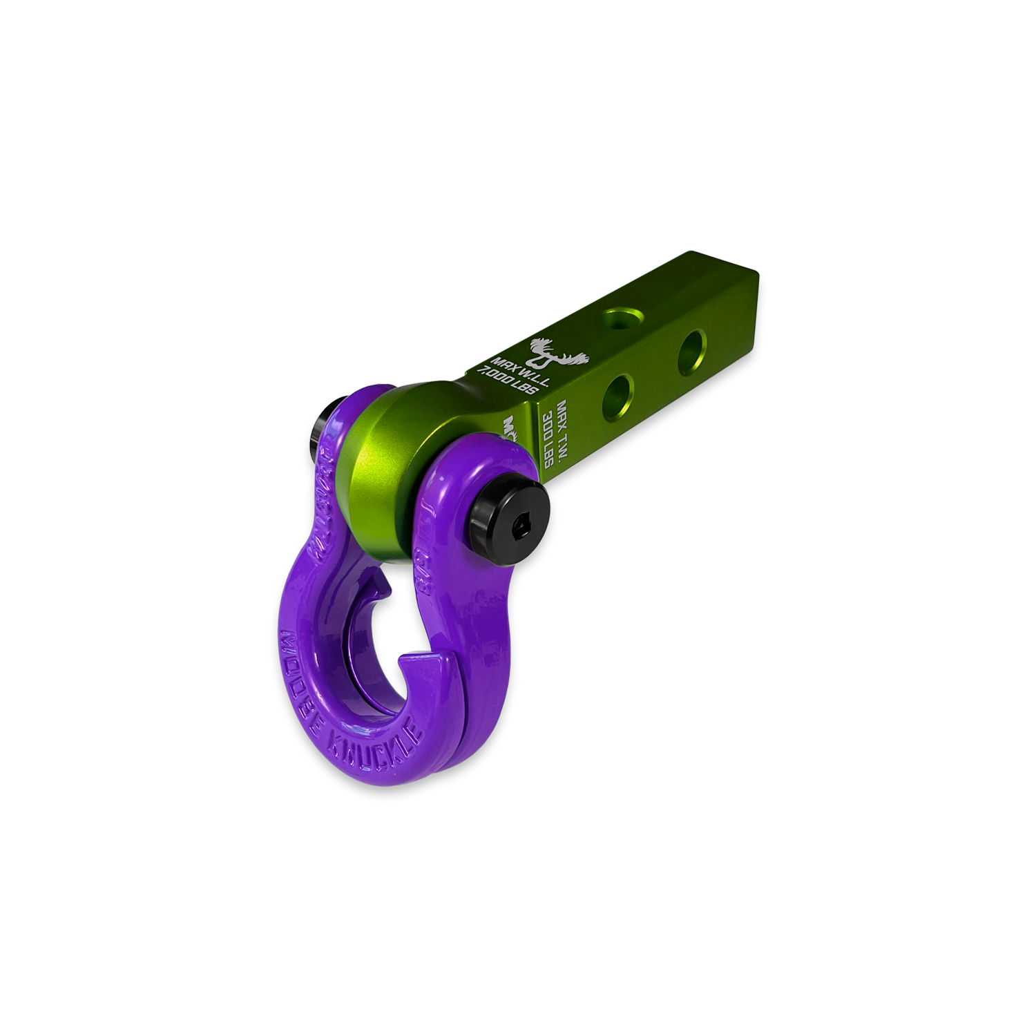 Jowl 5/8 Split Shackle & 1.25 Receiver (Bean Green and Grape Escape)