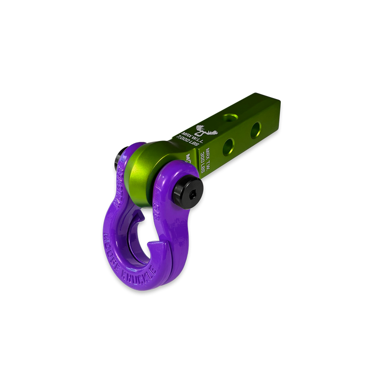 Jowl 5/8 Split Shackle & 1.25 Receiver (Bean Green and Grape Escape)