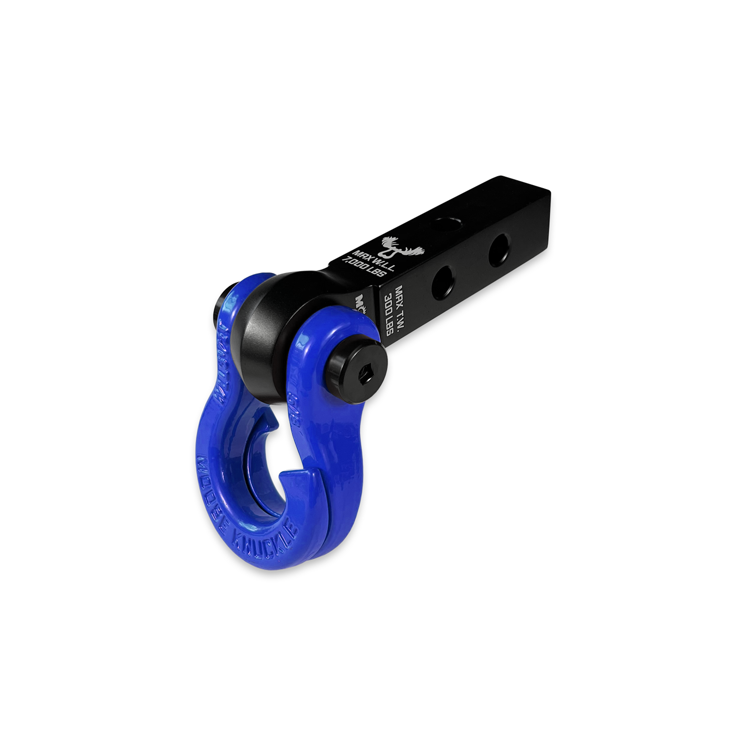 Jowl 5/8 Split Shackle & 1.25 Receiver (Black Lung and Blue Balls)