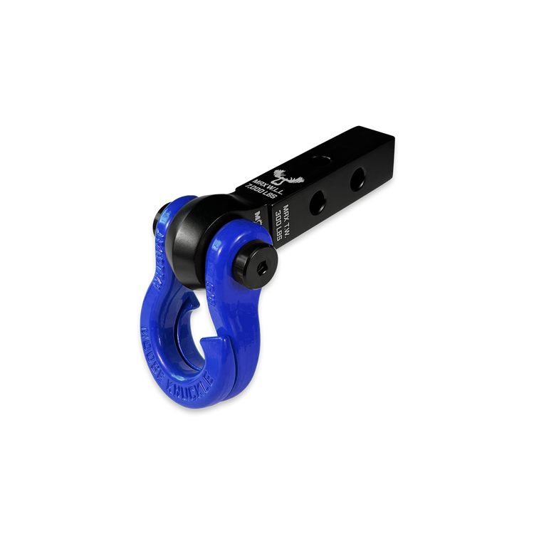 Jowl 5/8 Split Shackle & 1.25 Receiver (Black Lung and Blue Balls)