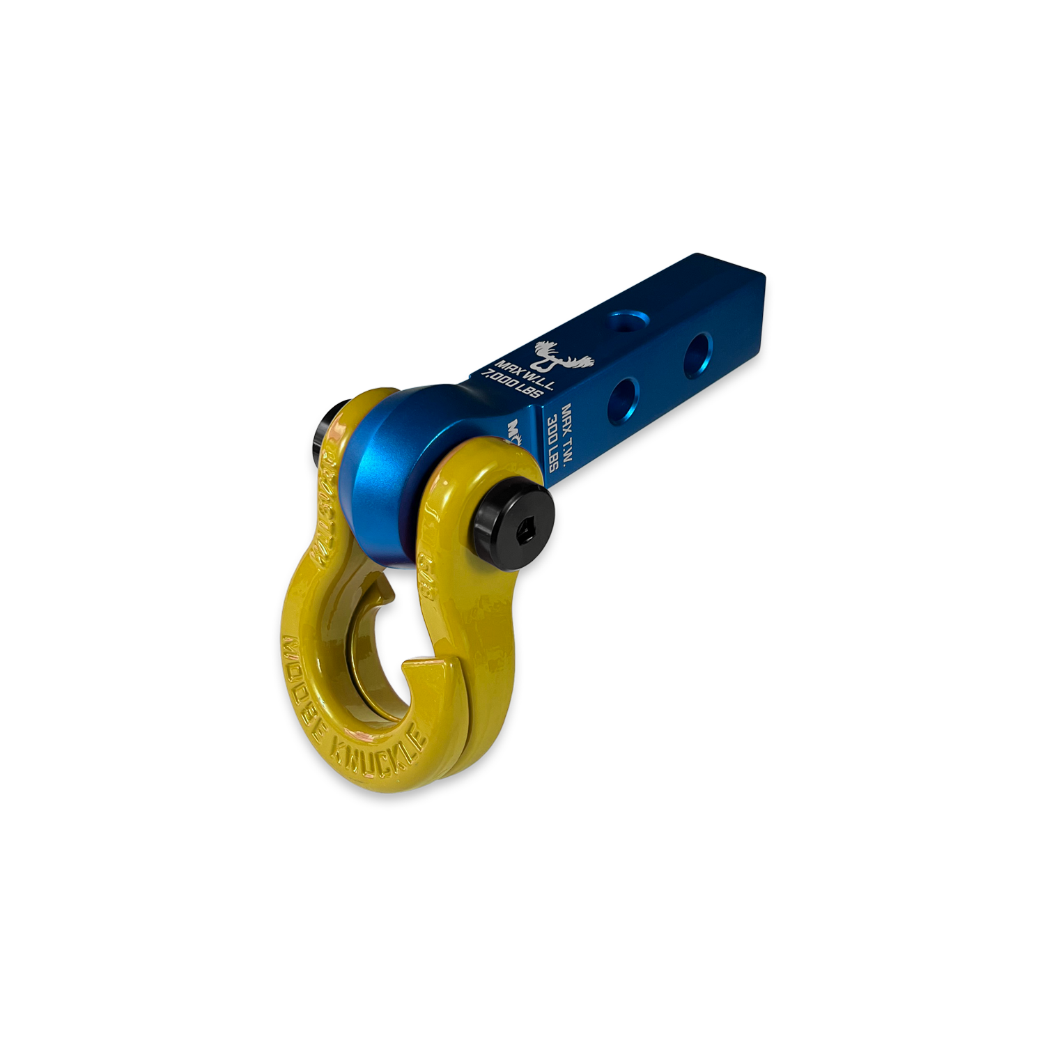 Jowl 5/8 Split Shackle & 1.25 Receiver (Blue Pill and Detonator Yellow)