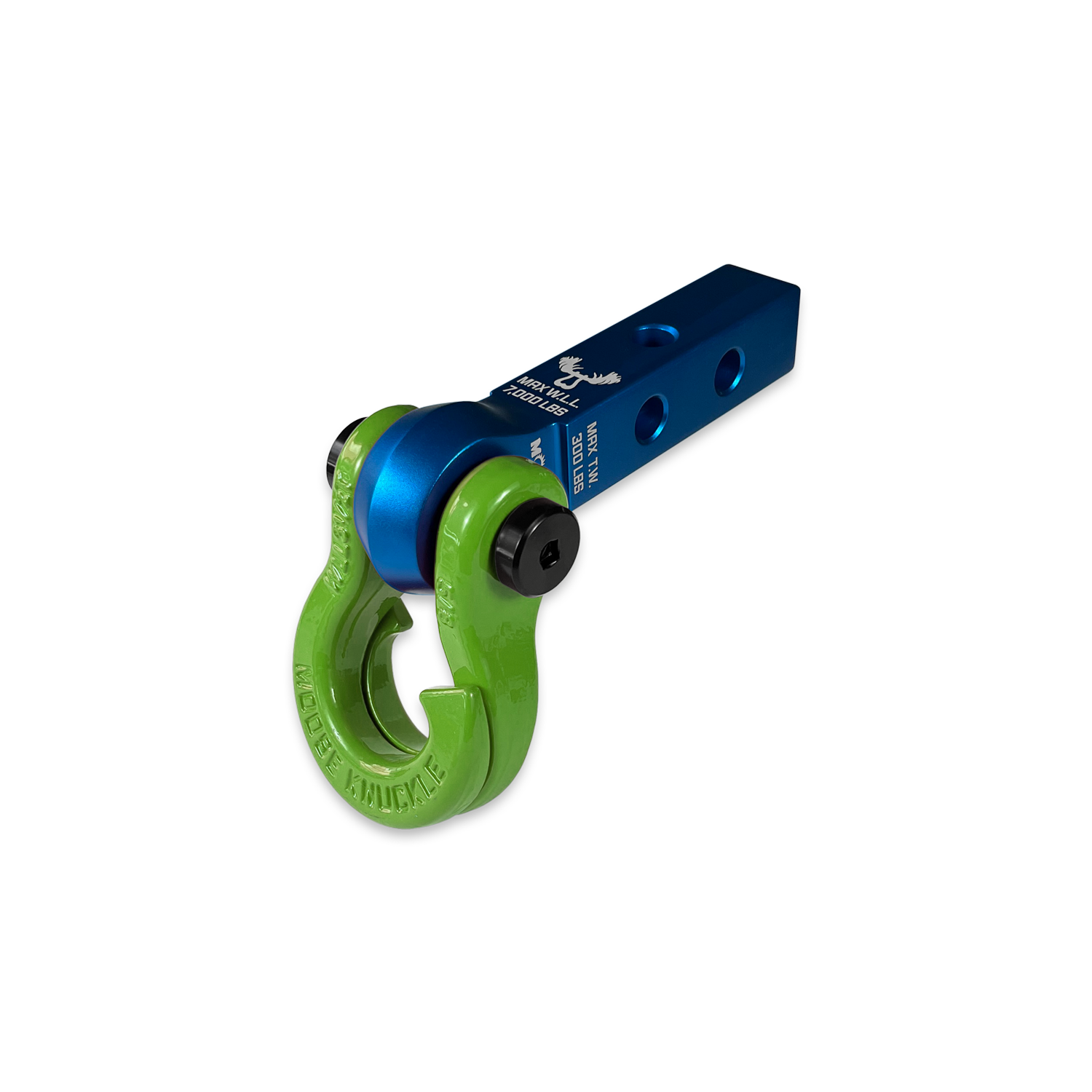 Jowl 5/8 Split Shackle & 1.25 Receiver (Blue Pill and Sublime Green)