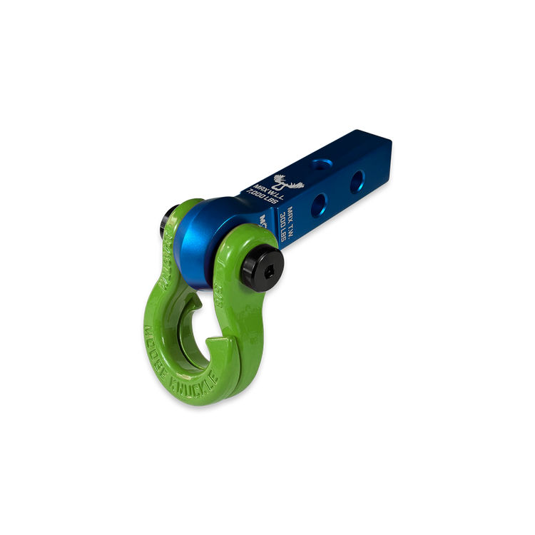 Jowl 5/8 Split Shackle & 1.25 Receiver (Blue Pill and Sublime Green)