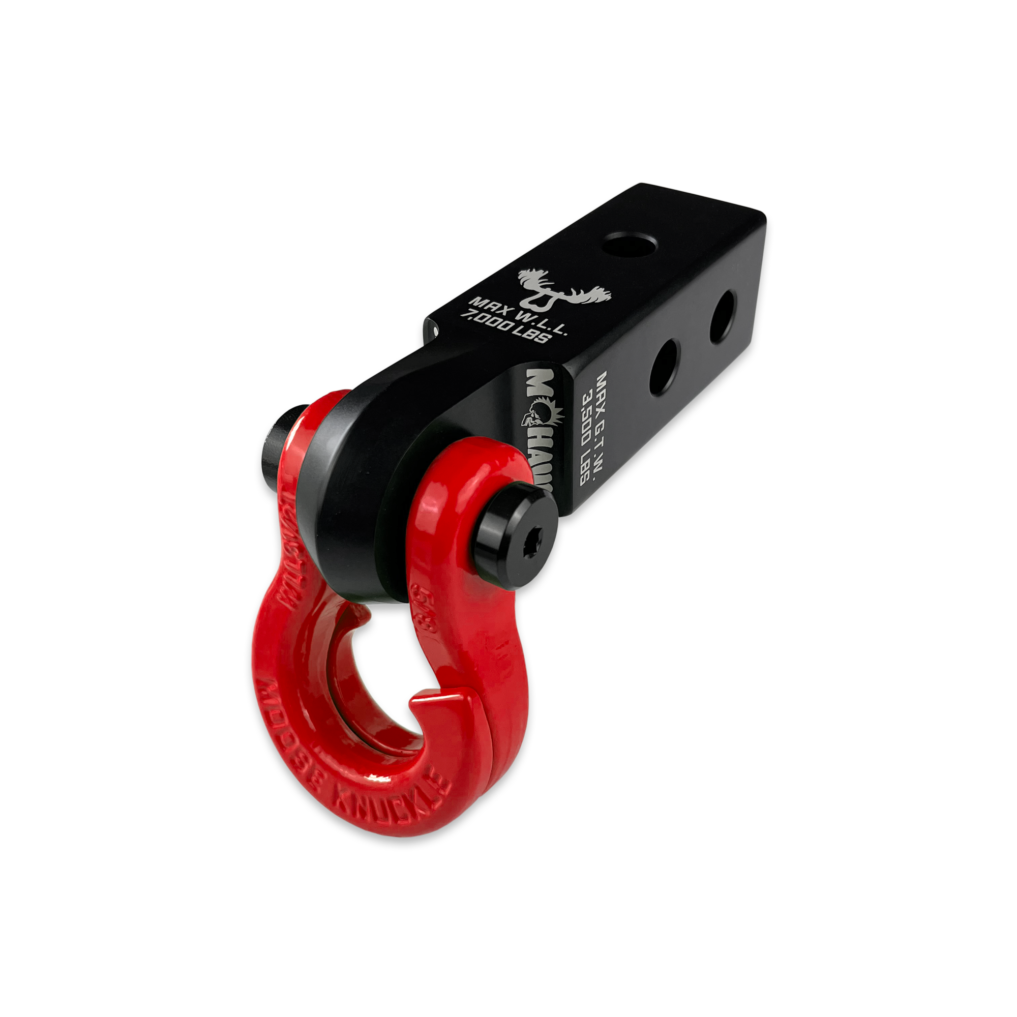 Jowl 5/8 Split Shackle & Mohawk 2.0 X 5/8 Receiver (Black Lung and Flame Red)