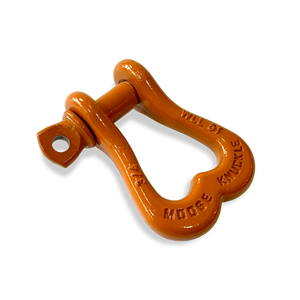 Moose Knuckle XL Obscene Orange Bow D-Ring 3/4" Shackle for Off-Road Closed Loop 4x4 and SxS Vehicle Recovery