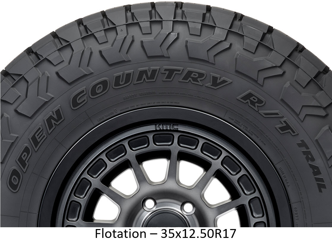 Toyo Open Country R/T Tire 35X12.50R17LT 125Q E/10