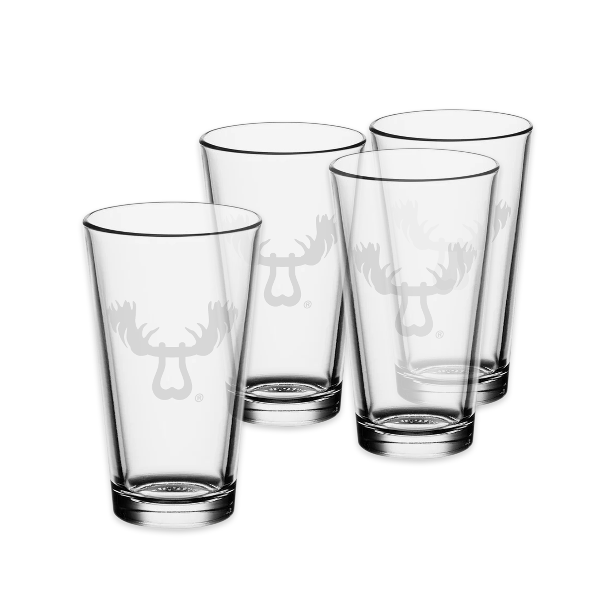 Moose Knuckle Offroad 16oz pint glass four pack offroad recovery geargear