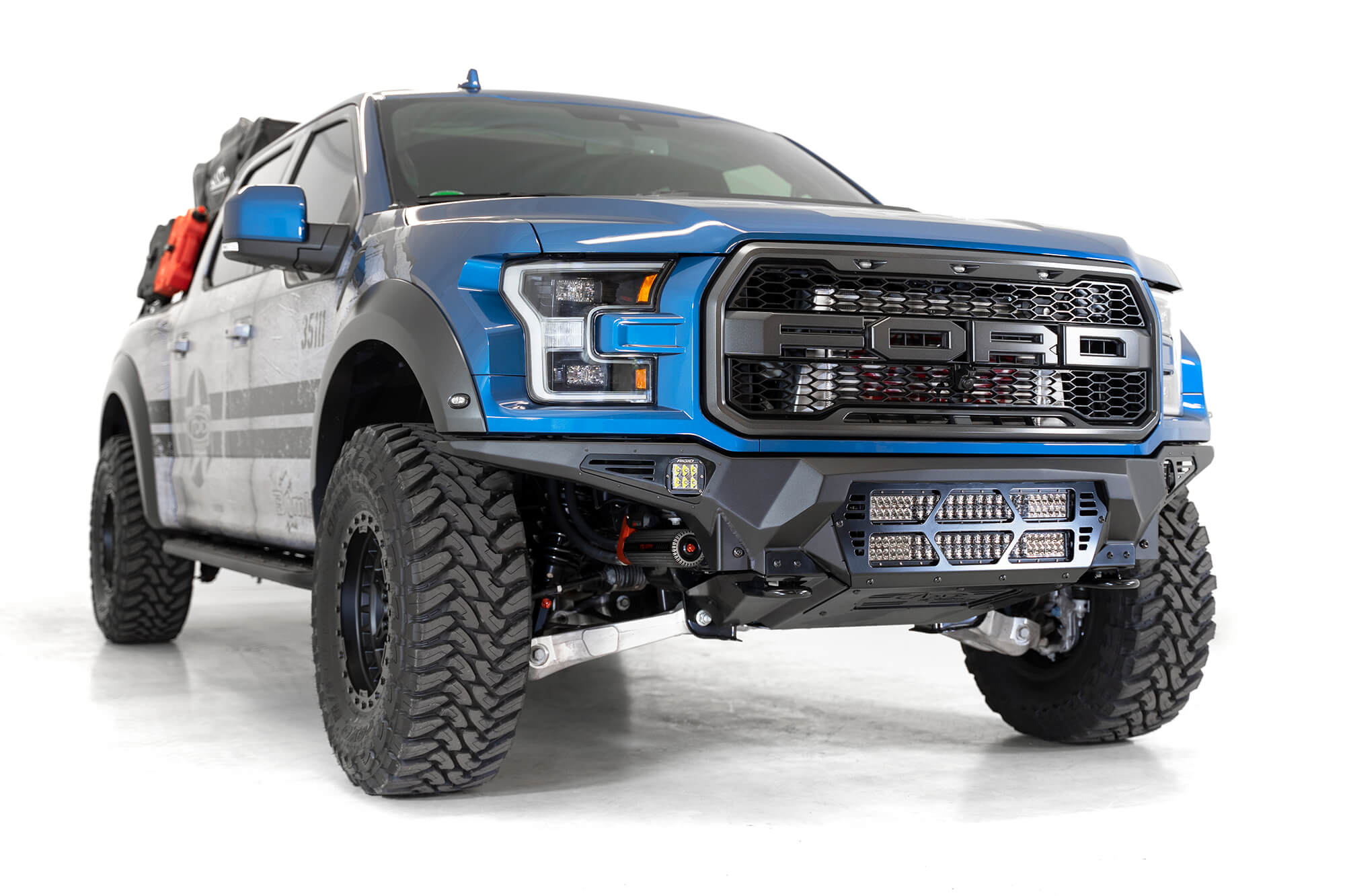 2017-2020 Ford Raptor Bomber Front Bumper | Dual 20" Light Bars | Heritage